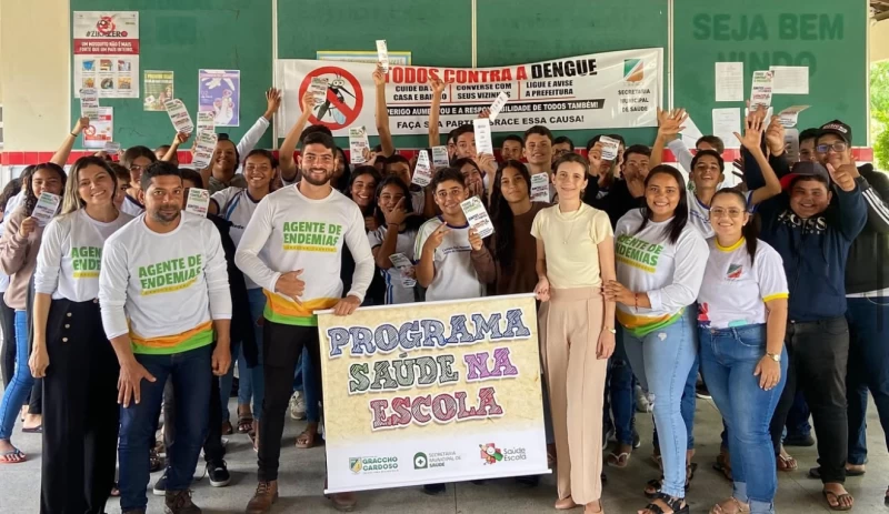Escolas de Graccho Cardoso realizam ação educativa contra a dengue pelo Programa Saúde na Escola