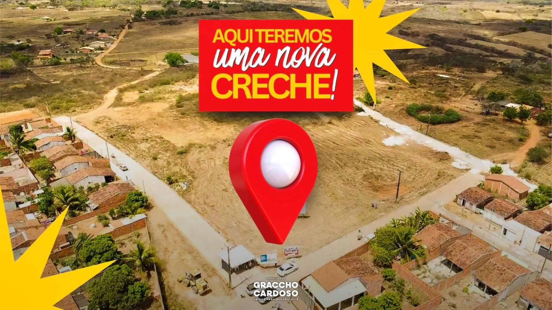 Prefeitura de Graccho Cardoso assina Ordem de Serviço para construção da nova Creche Municipal