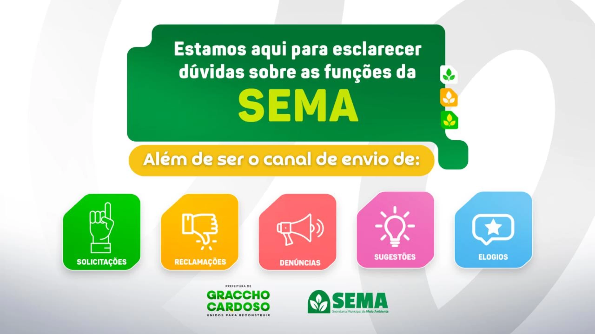 SEMA está aqui por você!