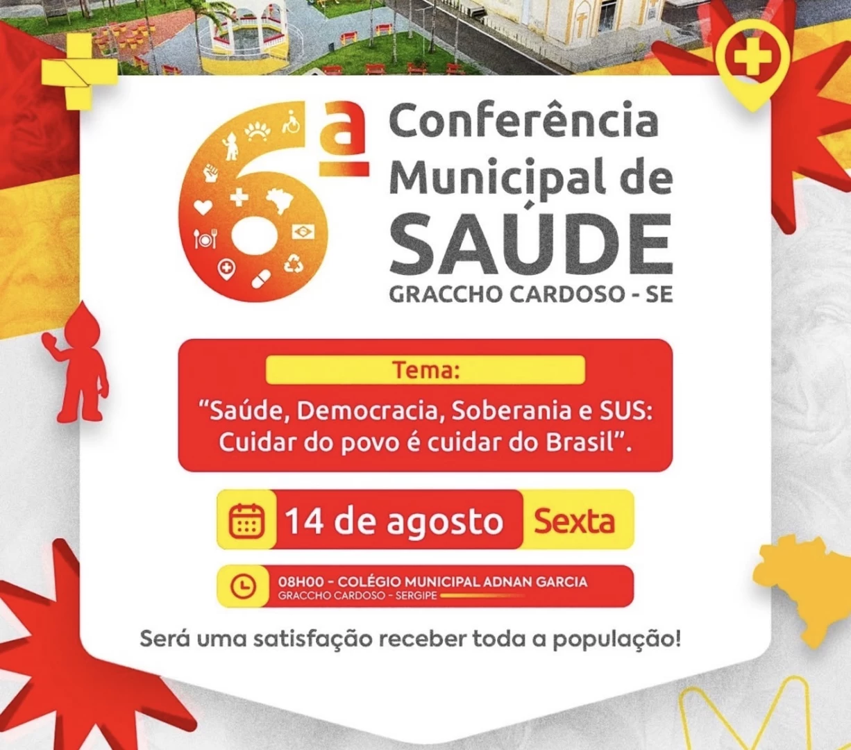 Graccho Cardoso realizará a 6ª Conferência Municipal de Saúde no dia 14 de agosto