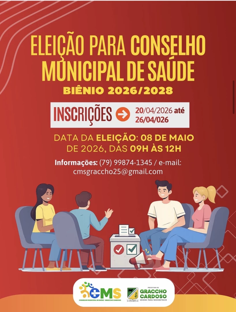 ELEIÇÃO PARA O CONSELHO MUNICIPAL DE SAÚDE 2026/2028