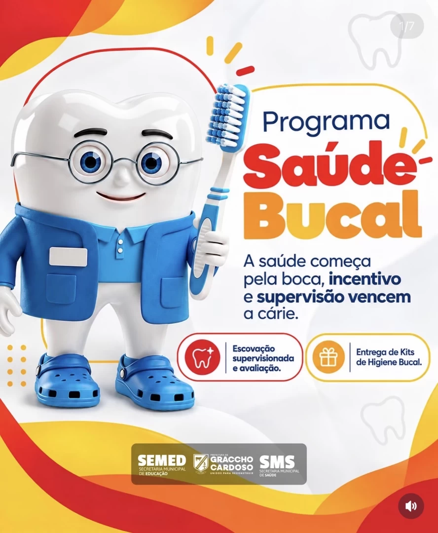 Prefeitura de Graccho Cardoso promove ações de saúde bucal nas escolas municipais